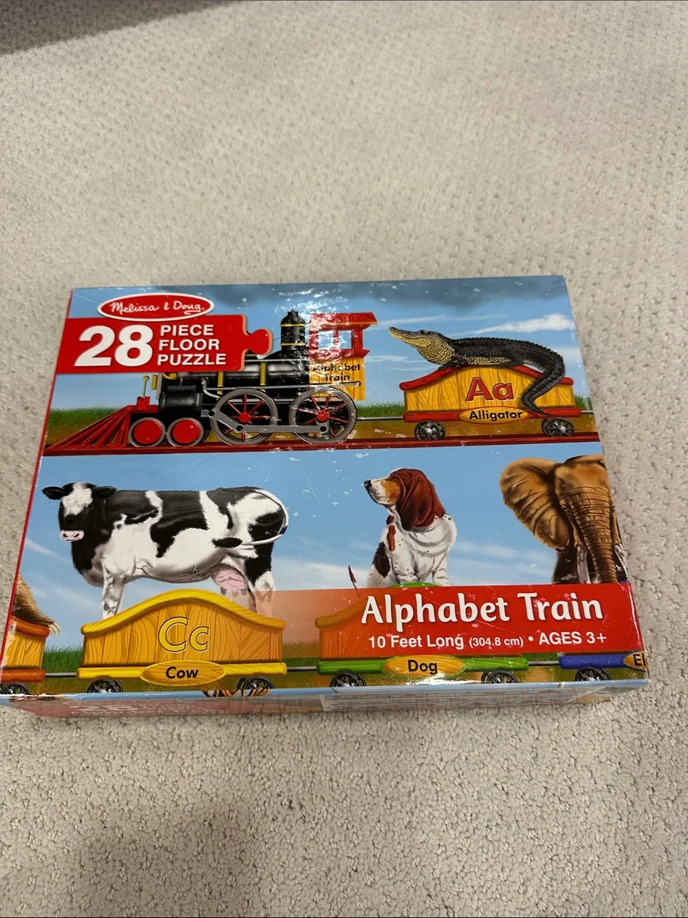 Melissa & Doug Alphabet Train 28 Piece Floor Puzzle